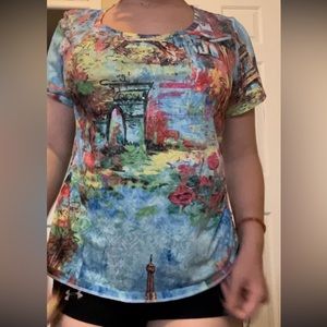 Bright colored Paris T-shirt